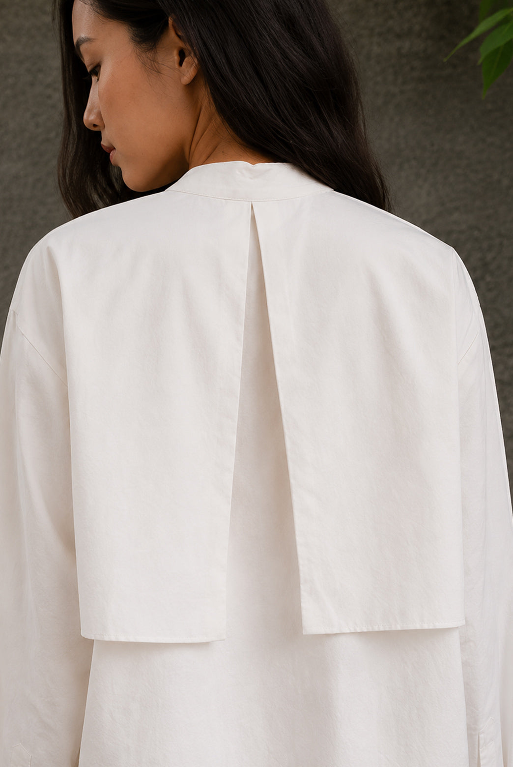 White Double Layer Shirt Co-Ord Set