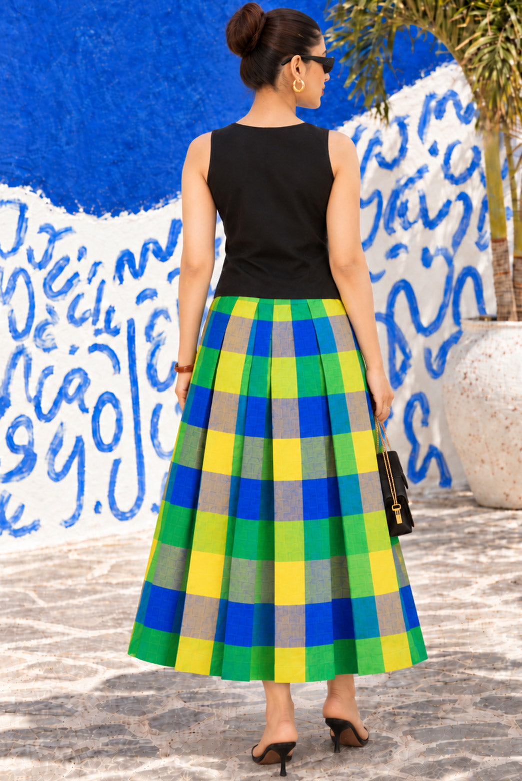 Madras Check Statement Skirt Co-ord