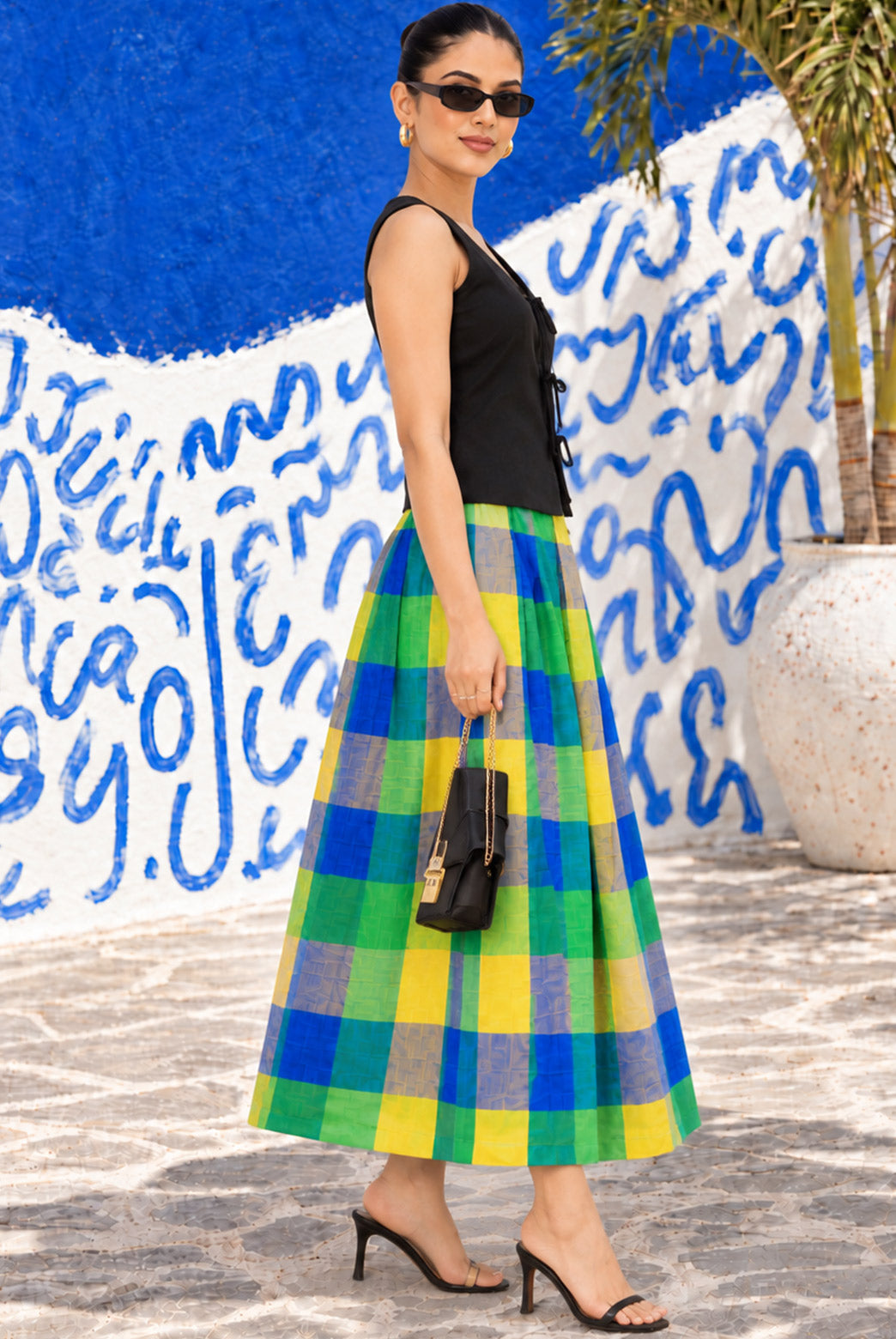Madras Check Statement Skirt Co-ord