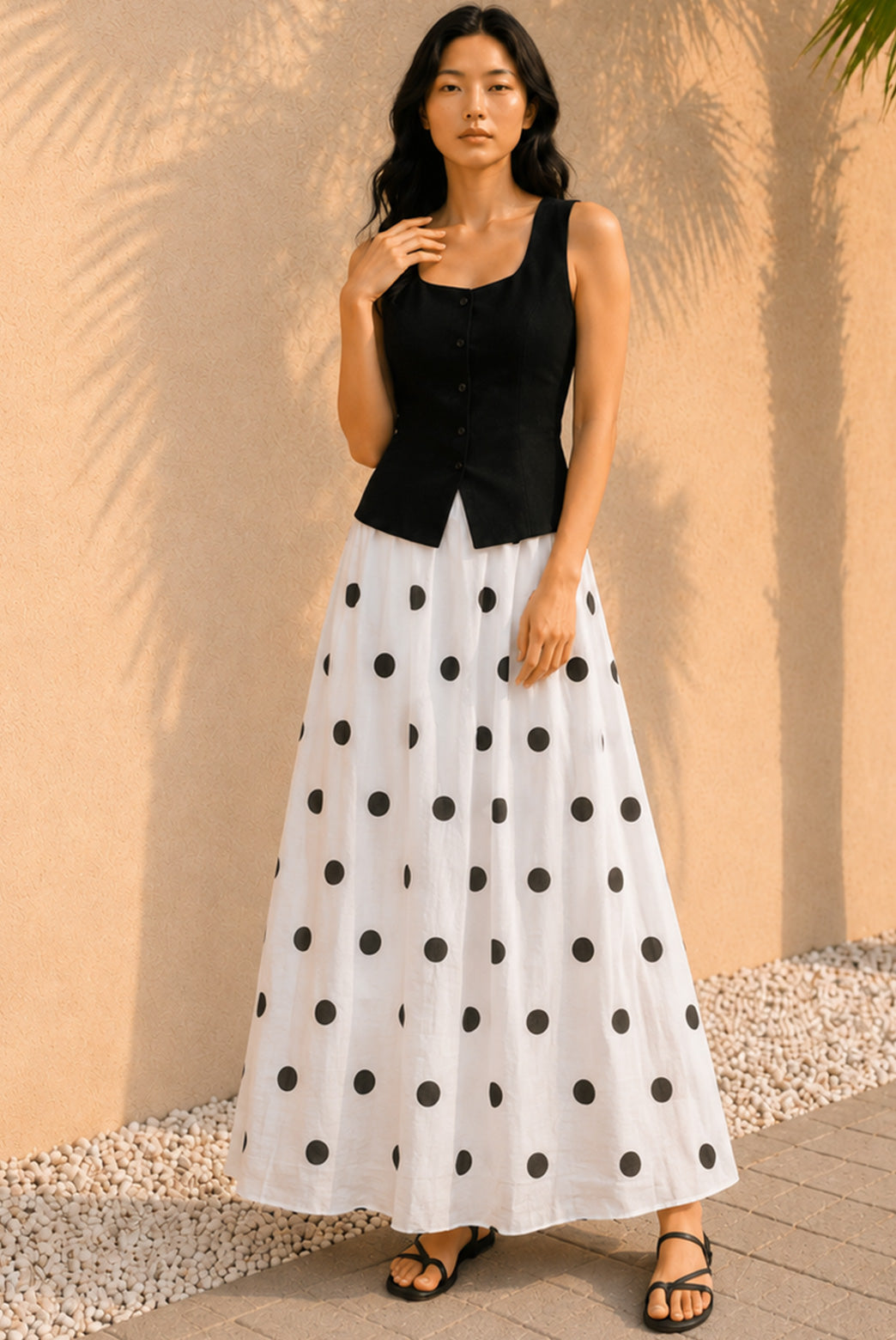 Monochrome Polka Co-ord Set
